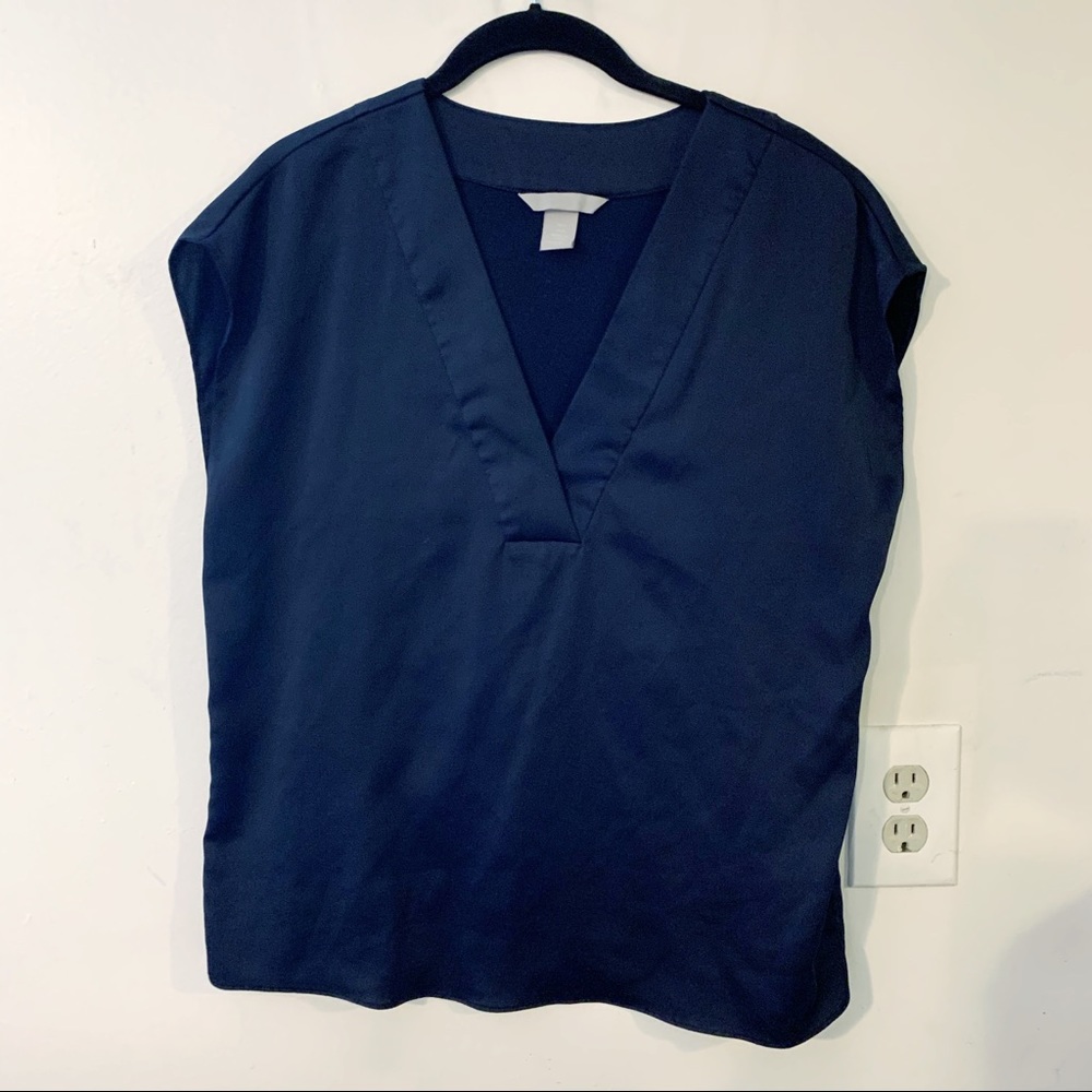 H&M Satin V Neck Tunic